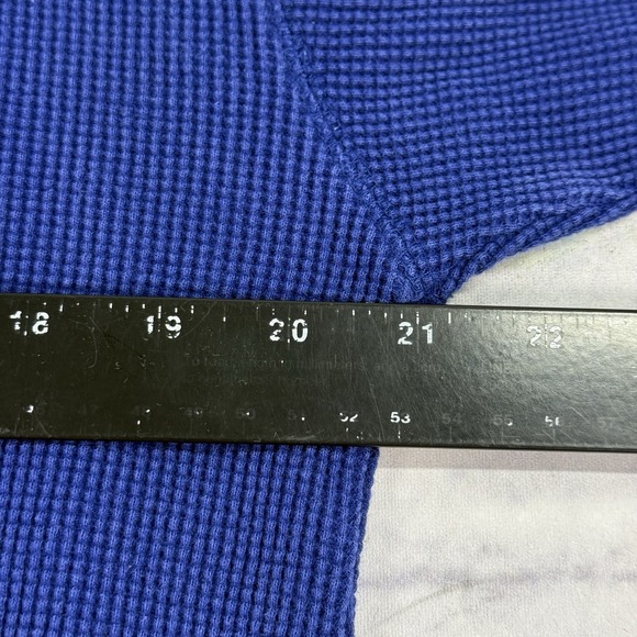 VTG Disney‎ Store Waffle Knit Henley L Blue Winnie The Pooh Tigger Rabbit Piglet - Picture 5 of 16